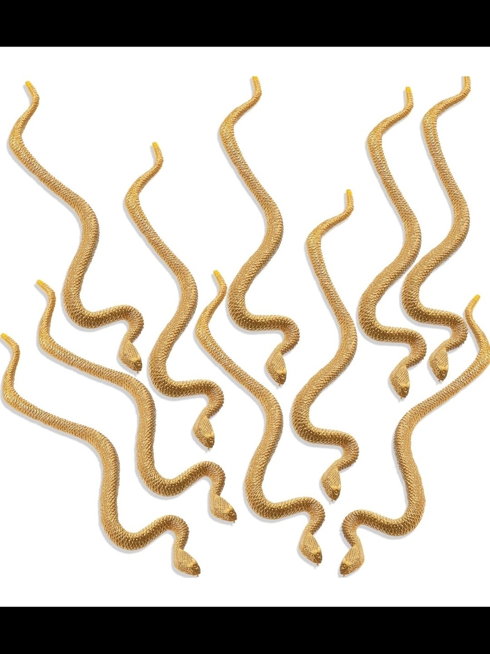 Gold Snake Headpiece Medusa Accessories Egyptian Snake Headdress Decoration